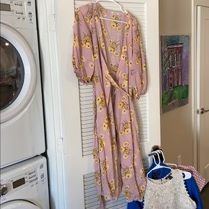 Madewell Wrap Dress in Dutch Dandelions